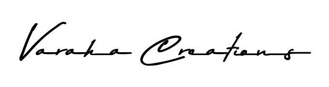 A stylish, flowing autograph style designed for name Varaha Creations using Asem Kandis PERSONAL USE typography. Perfect for digital creative projects. Varaha Creations signature style 9 images and pictures png