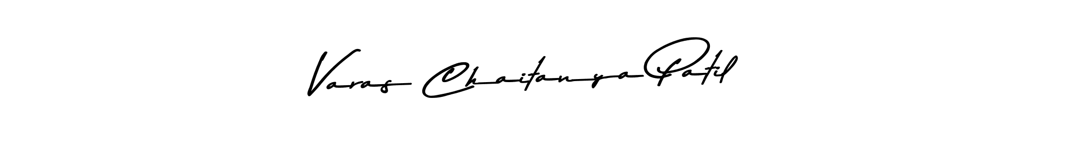 Make a beautiful signature design for name Varas Chaitanya Patil. With this signature (Asem Kandis PERSONAL USE) style, you can create a handwritten signature for free. Varas Chaitanya Patil signature style 9 images and pictures png