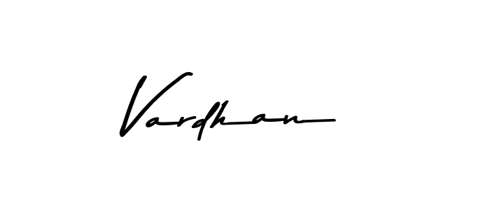 How to make Vardhan name signature. Use Asem Kandis PERSONAL USE style for creating short signs online. This is the latest handwritten sign. Vardhan signature style 9 images and pictures png