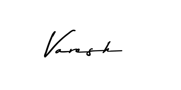 Use a signature maker to create a handwritten signature online. With this signature software, you can design (Asem Kandis PERSONAL USE) your own signature for name Varesh. Varesh signature style 9 images and pictures png