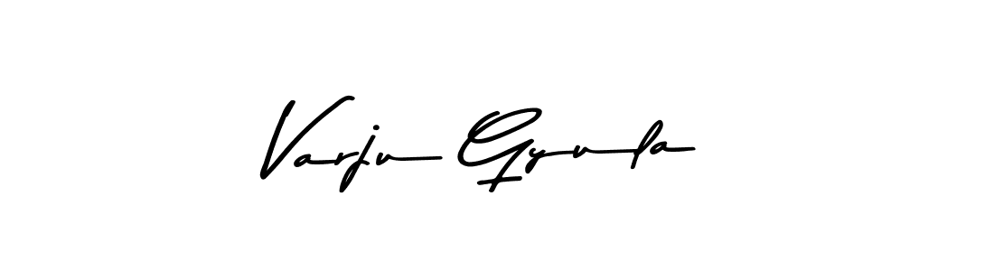Varju Gyula stylish signature style. Best Handwritten Sign (Asem Kandis PERSONAL USE) for my name. Handwritten Signature Collection Ideas for my name Varju Gyula. Varju Gyula signature style 9 images and pictures png