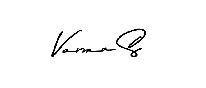 How to make Varma S name signature. Use Asem Kandis PERSONAL USE style for creating short signs online. This is the latest handwritten sign. Varma S signature style 9 images and pictures png