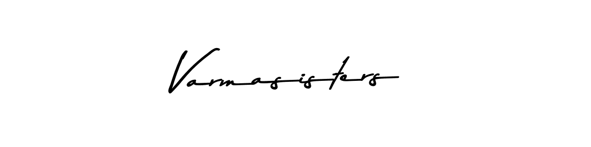 This is the best signature style for the Varmasisters name. Also you like these signature font (Asem Kandis PERSONAL USE). Mix name signature. Varmasisters signature style 9 images and pictures png