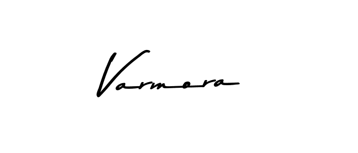 Use a signature maker to create a handwritten signature online. With this signature software, you can design (Asem Kandis PERSONAL USE) your own signature for name Varmora. Varmora signature style 9 images and pictures png