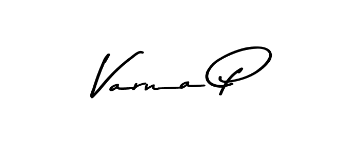 Make a beautiful signature design for name Varna P. Use this online signature maker to create a handwritten signature for free. Varna P signature style 9 images and pictures png