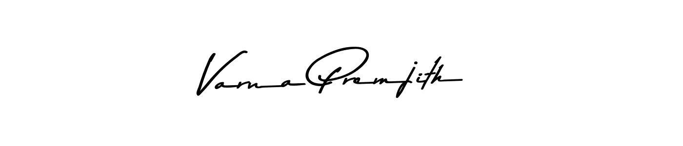 Design your own signature with our free online signature maker. With this signature software, you can create a handwritten (Asem Kandis PERSONAL USE) signature for name Varna Premjith. Varna Premjith signature style 9 images and pictures png