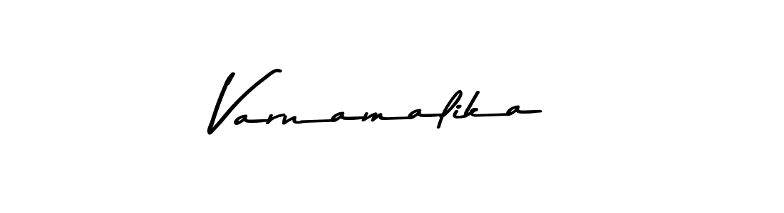 Make a beautiful signature design for name Varnamalika. With this signature (Asem Kandis PERSONAL USE) style, you can create a handwritten signature for free. Varnamalika signature style 9 images and pictures png