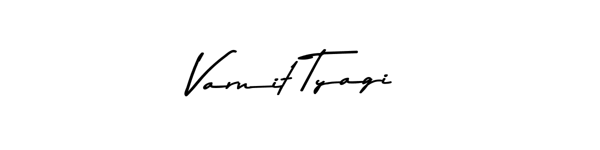 The best way (Asem Kandis PERSONAL USE) to make a short signature is to pick only two or three words in your name. The name Varnit Tyagi include a total of six letters. For converting this name. Varnit Tyagi signature style 9 images and pictures png