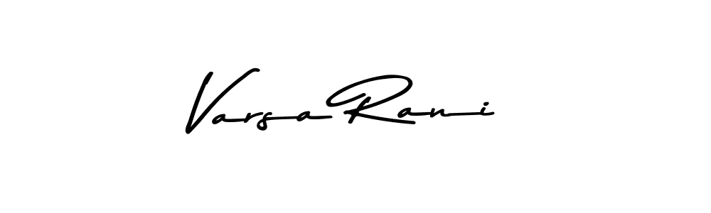 Varsa Rani stylish signature style. Best Handwritten Sign (Asem Kandis PERSONAL USE) for my name. Handwritten Signature Collection Ideas for my name Varsa Rani. Varsa Rani signature style 9 images and pictures png