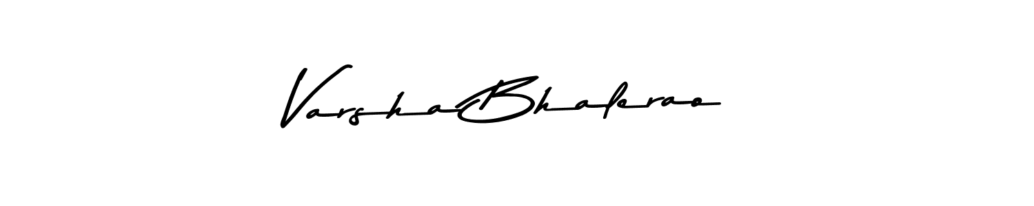 The best way (Asem Kandis PERSONAL USE) to make a short signature is to pick only two or three words in your name. The name Varsha Bhalerao include a total of six letters. For converting this name. Varsha Bhalerao signature style 9 images and pictures png