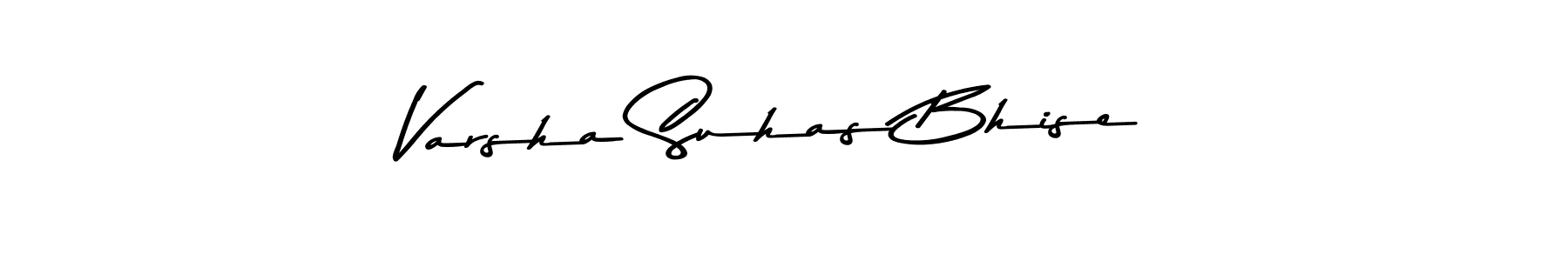 Design your own signature with our free online signature maker. With this signature software, you can create a handwritten (Asem Kandis PERSONAL USE) signature for name Varsha Suhas Bhise. Varsha Suhas Bhise signature style 9 images and pictures png