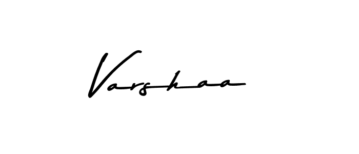 Make a beautiful signature design for name Varshaa. With this signature (Asem Kandis PERSONAL USE) style, you can create a handwritten signature for free. Varshaa signature style 9 images and pictures png