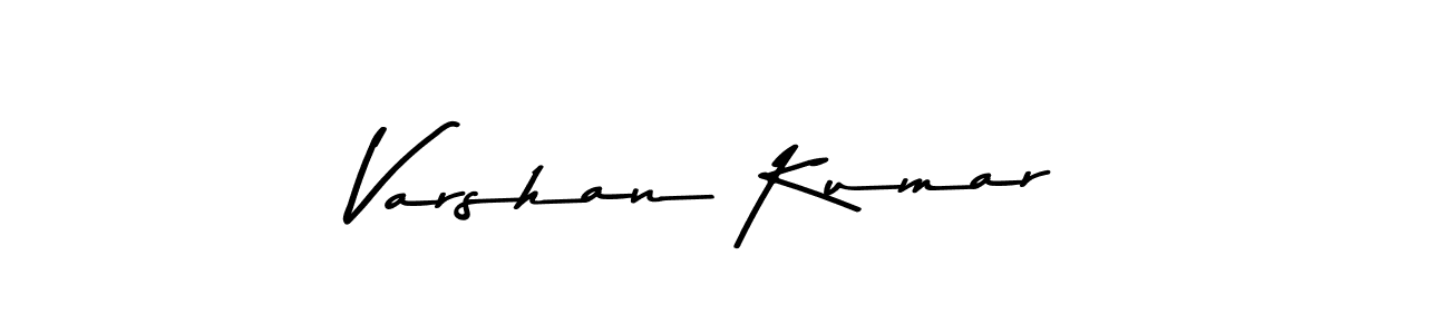 How to make Varshan Kumar name signature. Use Asem Kandis PERSONAL USE style for creating short signs online. This is the latest handwritten sign. Varshan Kumar signature style 9 images and pictures png
