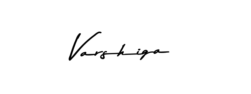 Use a signature maker to create a handwritten signature online. With this signature software, you can design (Asem Kandis PERSONAL USE) your own signature for name Varshiga. Varshiga signature style 9 images and pictures png