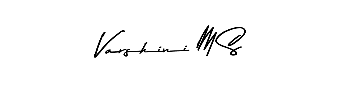 How to Draw Varshini M S signature style? Asem Kandis PERSONAL USE is a latest design signature styles for name Varshini M S. Varshini M S signature style 9 images and pictures png