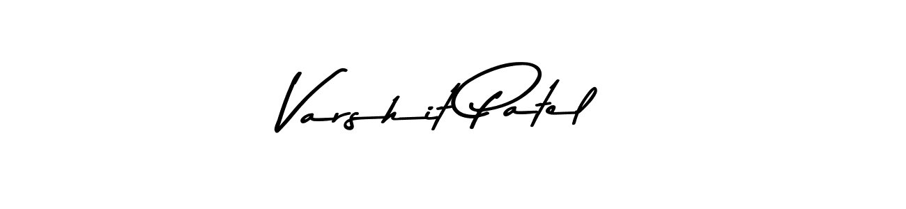 Design your own signature with our free online signature maker. With this signature software, you can create a handwritten (Asem Kandis PERSONAL USE) signature for name Varshit Patel. Varshit Patel signature style 9 images and pictures png