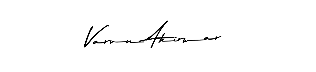 Use a signature maker to create a handwritten signature online. With this signature software, you can design (Asem Kandis PERSONAL USE) your own signature for name Varun Ahirwar. Varun Ahirwar signature style 9 images and pictures png