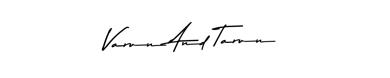 You should practise on your own different ways (Asem Kandis PERSONAL USE) to write your name (Varun And Tarun) in signature. don't let someone else do it for you. Varun And Tarun signature style 9 images and pictures png