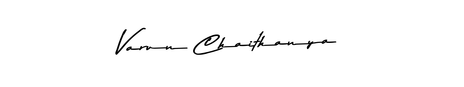 Use a signature maker to create a handwritten signature online. With this signature software, you can design (Asem Kandis PERSONAL USE) your own signature for name Varun Chaithanya. Varun Chaithanya signature style 9 images and pictures png