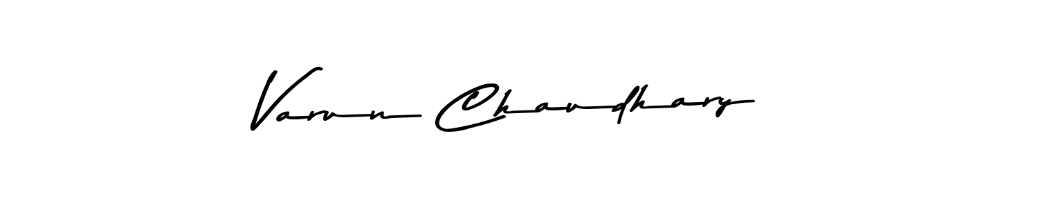 Create a beautiful signature design for name Varun Chaudhary. With this signature (Asem Kandis PERSONAL USE) fonts, you can make a handwritten signature for free. Varun Chaudhary signature style 9 images and pictures png