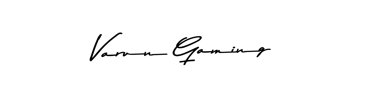 How to make Varun Gaming signature? Asem Kandis PERSONAL USE is a professional autograph style. Create handwritten signature for Varun Gaming name. Varun Gaming signature style 9 images and pictures png