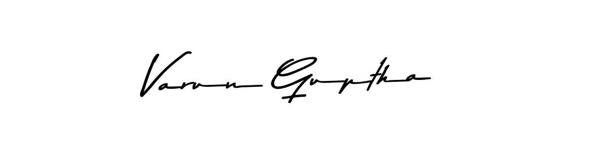 The best way (Asem Kandis PERSONAL USE) to make a short signature is to pick only two or three words in your name. The name Varun Guptha include a total of six letters. For converting this name. Varun Guptha signature style 9 images and pictures png