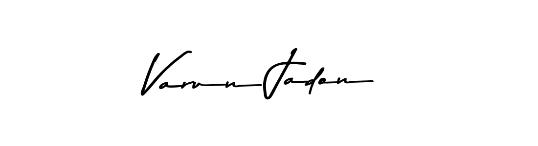 How to make Varun Jadon name signature. Use Asem Kandis PERSONAL USE style for creating short signs online. This is the latest handwritten sign. Varun Jadon signature style 9 images and pictures png