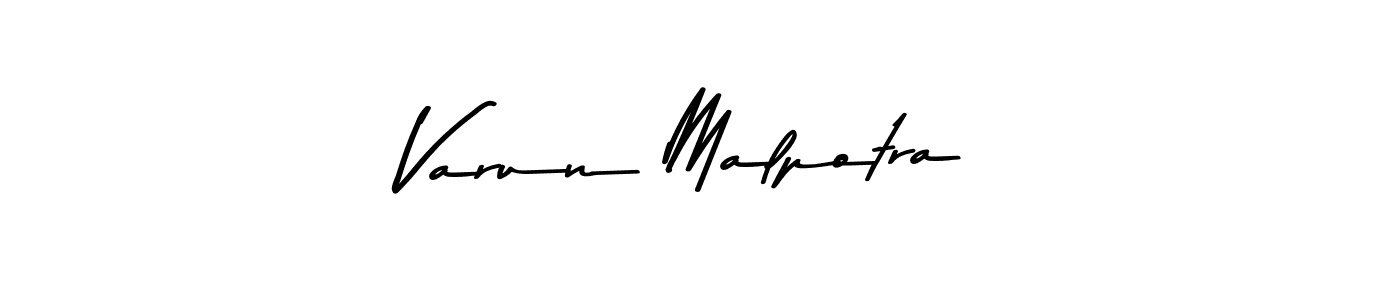 How to make Varun Malpotra name signature. Use Asem Kandis PERSONAL USE style for creating short signs online. This is the latest handwritten sign. Varun Malpotra signature style 9 images and pictures png