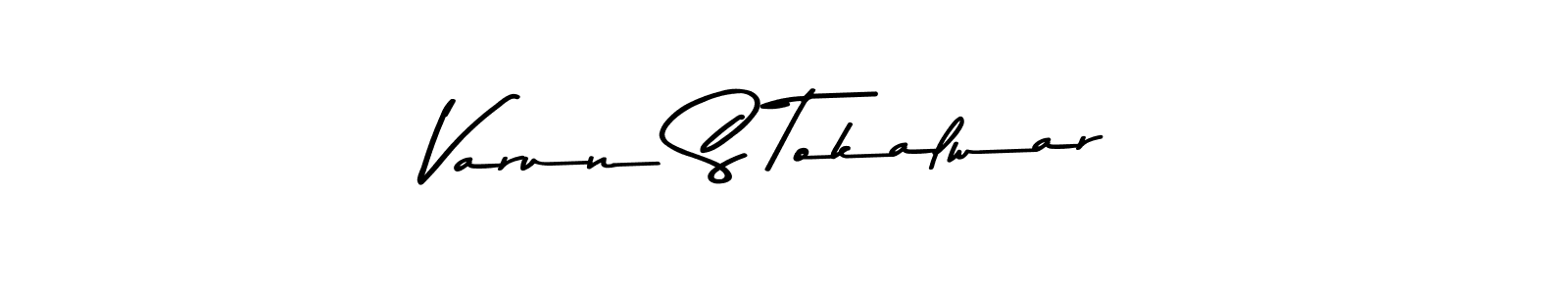 Create a beautiful signature design for name Varun S Tokalwar. With this signature (Asem Kandis PERSONAL USE) fonts, you can make a handwritten signature for free. Varun S Tokalwar signature style 9 images and pictures png