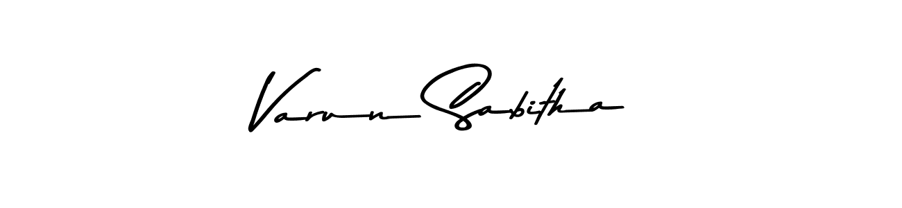 Also we have Varun Sabitha name is the best signature style. Create professional handwritten signature collection using Asem Kandis PERSONAL USE autograph style. Varun Sabitha signature style 9 images and pictures png