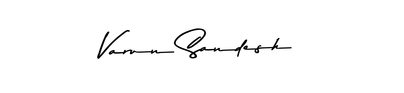 How to make Varun Sandesh signature? Asem Kandis PERSONAL USE is a professional autograph style. Create handwritten signature for Varun Sandesh name. Varun Sandesh signature style 9 images and pictures png