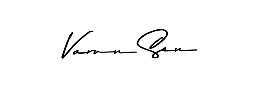 Use a signature maker to create a handwritten signature online. With this signature software, you can design (Asem Kandis PERSONAL USE) your own signature for name Varun Sen. Varun Sen signature style 9 images and pictures png