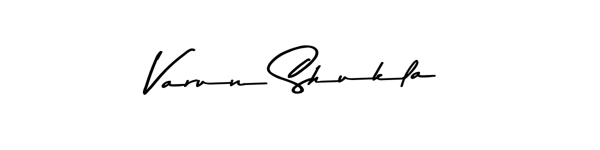 How to make Varun Shukla name signature. Use Asem Kandis PERSONAL USE style for creating short signs online. This is the latest handwritten sign. Varun Shukla signature style 9 images and pictures png