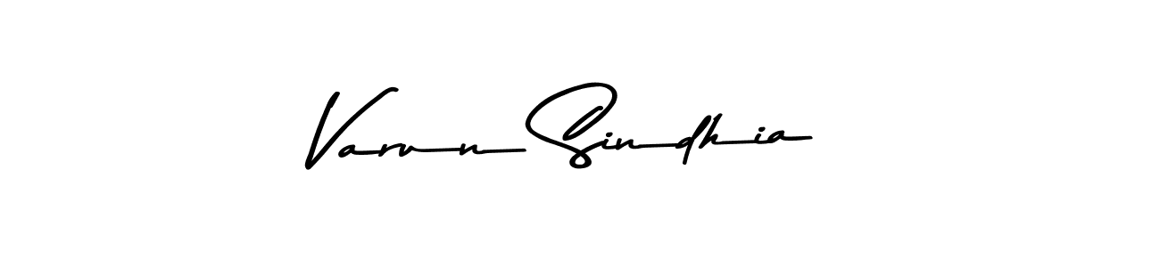 Create a beautiful signature design for name Varun Sindhia. With this signature (Asem Kandis PERSONAL USE) fonts, you can make a handwritten signature for free. Varun Sindhia signature style 9 images and pictures png