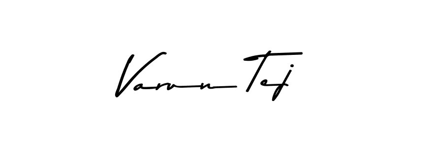 Create a beautiful signature design for name Varun Tej. With this signature (Asem Kandis PERSONAL USE) fonts, you can make a handwritten signature for free. Varun Tej signature style 9 images and pictures png