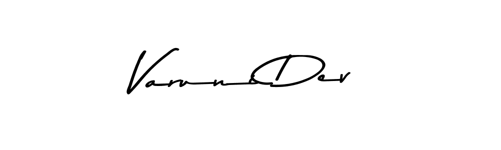 Also we have Varuni Dev name is the best signature style. Create professional handwritten signature collection using Asem Kandis PERSONAL USE autograph style. Varuni Dev signature style 9 images and pictures png