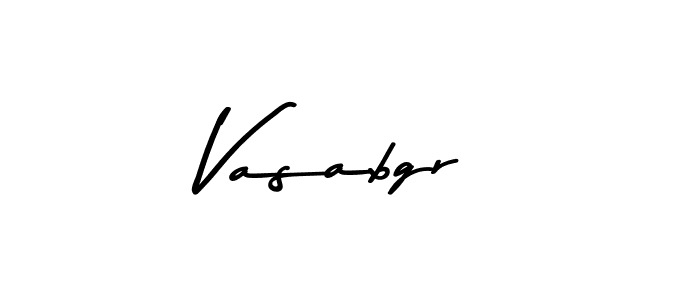 Create a beautiful signature design for name Vasabgr. With this signature (Asem Kandis PERSONAL USE) fonts, you can make a handwritten signature for free. Vasabgr signature style 9 images and pictures png