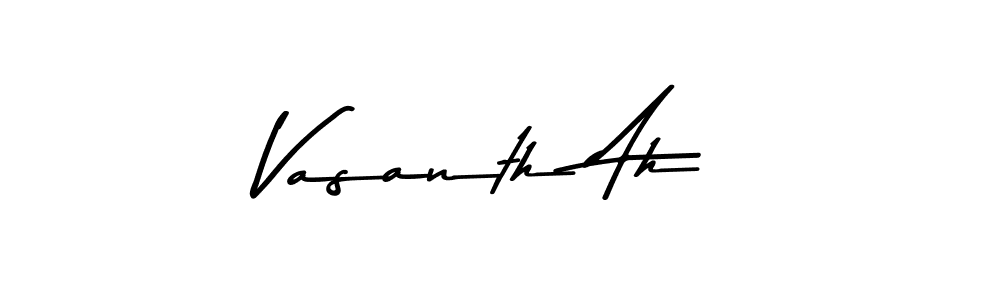 Here are the top 10 professional signature styles for the name Vasanth Ah. These are the best autograph styles you can use for your name. Vasanth Ah signature style 9 images and pictures png