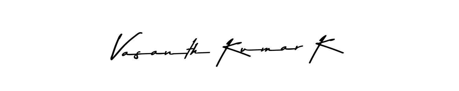 Similarly Asem Kandis PERSONAL USE is the best handwritten signature design. Signature creator online .You can use it as an online autograph creator for name Vasanth Kumar K. Vasanth Kumar K signature style 9 images and pictures png
