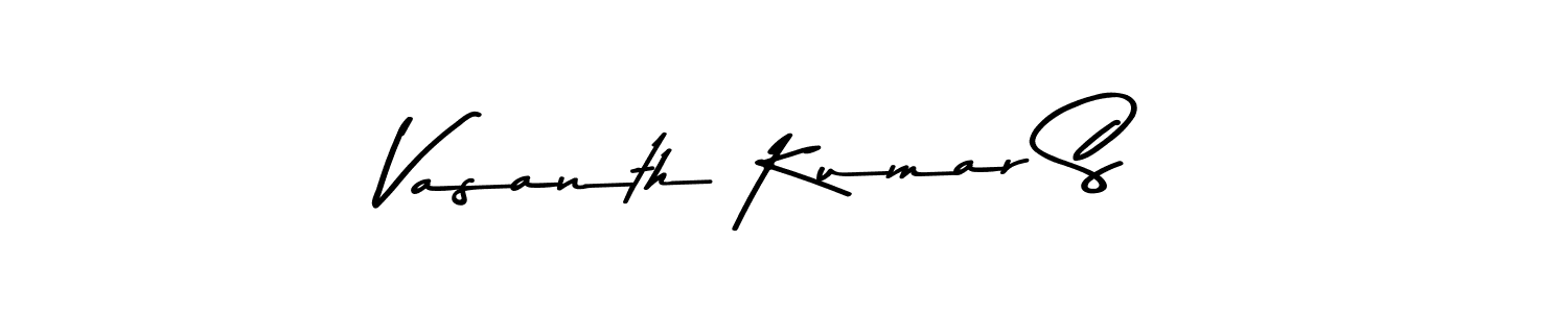 How to make Vasanth Kumar S signature? Asem Kandis PERSONAL USE is a professional autograph style. Create handwritten signature for Vasanth Kumar S name. Vasanth Kumar S signature style 9 images and pictures png