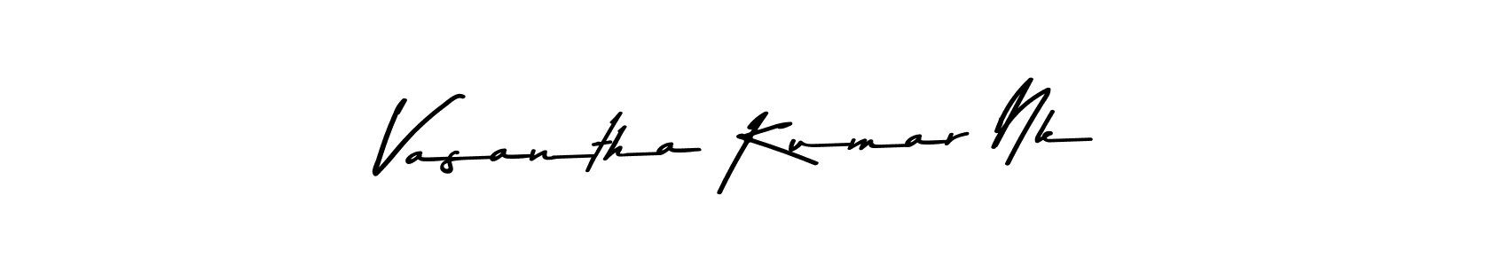 Asem Kandis PERSONAL USE is a professional signature style that is perfect for those who want to add a touch of class to their signature. It is also a great choice for those who want to make their signature more unique. Get Vasantha Kumar Nk name to fancy signature for free. Vasantha Kumar Nk signature style 9 images and pictures png