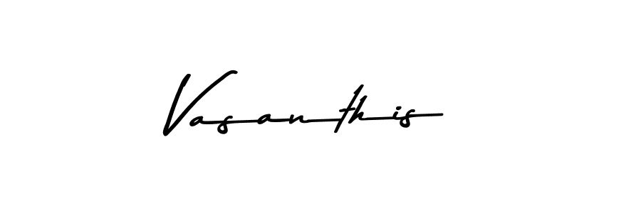 Vasanthis stylish signature style. Best Handwritten Sign (Asem Kandis PERSONAL USE) for my name. Handwritten Signature Collection Ideas for my name Vasanthis. Vasanthis signature style 9 images and pictures png