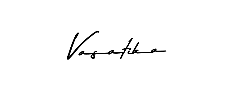 Use a signature maker to create a handwritten signature online. With this signature software, you can design (Asem Kandis PERSONAL USE) your own signature for name Vasatika. Vasatika signature style 9 images and pictures png