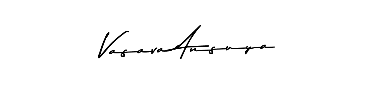 Design your own signature with our free online signature maker. With this signature software, you can create a handwritten (Asem Kandis PERSONAL USE) signature for name Vasava Ansuya. Vasava Ansuya signature style 9 images and pictures png