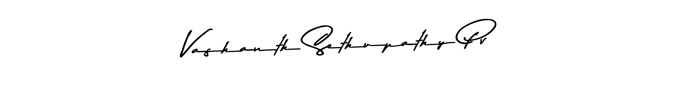 Make a beautiful signature design for name Vashanth Sethupathy Pv. With this signature (Asem Kandis PERSONAL USE) style, you can create a handwritten signature for free. Vashanth Sethupathy Pv signature style 9 images and pictures png