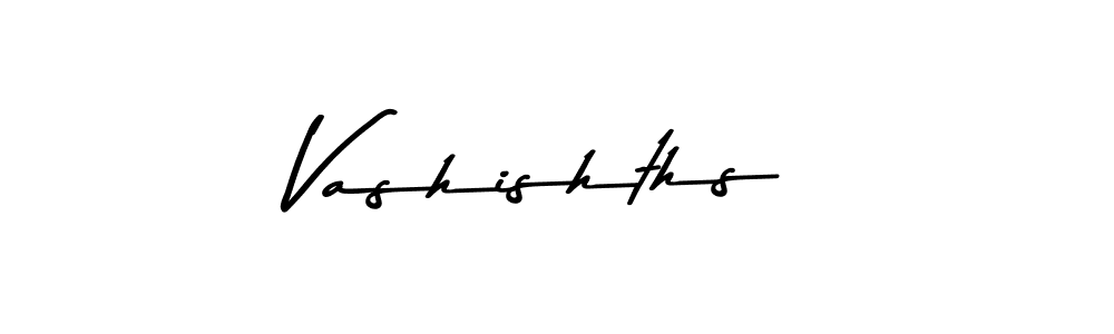 How to make Vashishths signature? Asem Kandis PERSONAL USE is a professional autograph style. Create handwritten signature for Vashishths name. Vashishths signature style 9 images and pictures png