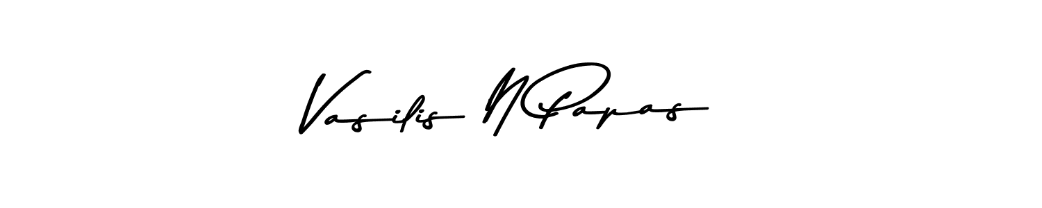 Make a beautiful signature design for name Vasilis N Papas. With this signature (Asem Kandis PERSONAL USE) style, you can create a handwritten signature for free. Vasilis N Papas signature style 9 images and pictures png