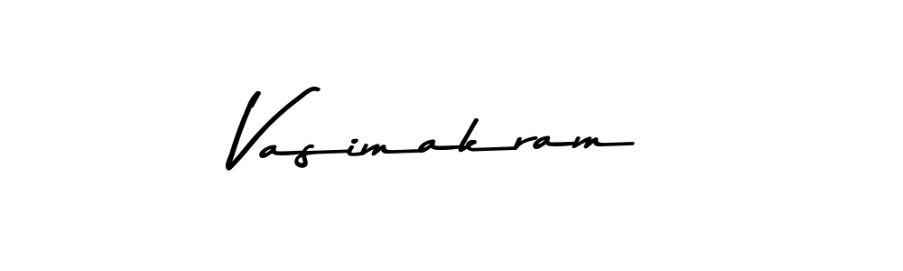 Vasimakram stylish signature style. Best Handwritten Sign (Asem Kandis PERSONAL USE) for my name. Handwritten Signature Collection Ideas for my name Vasimakram. Vasimakram signature style 9 images and pictures png