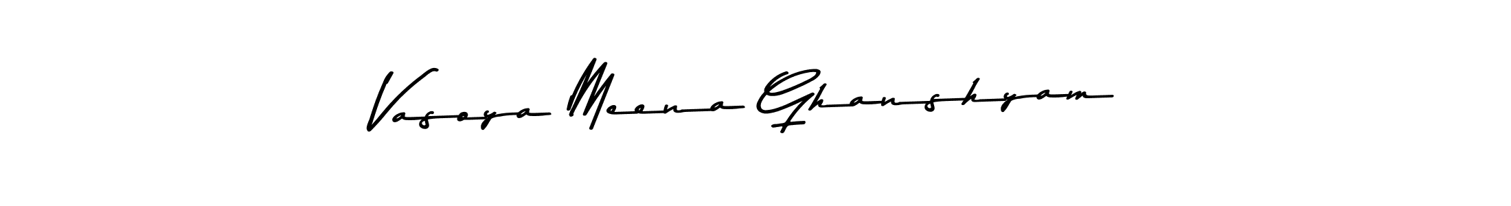 How to Draw Vasoya Meena Ghanshyam signature style? Asem Kandis PERSONAL USE is a latest design signature styles for name Vasoya Meena Ghanshyam. Vasoya Meena Ghanshyam signature style 9 images and pictures png