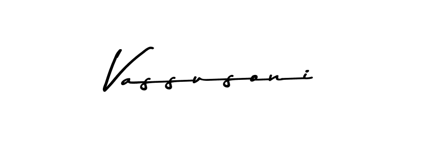 Design your own signature with our free online signature maker. With this signature software, you can create a handwritten (Asem Kandis PERSONAL USE) signature for name Vassusoni. Vassusoni signature style 9 images and pictures png